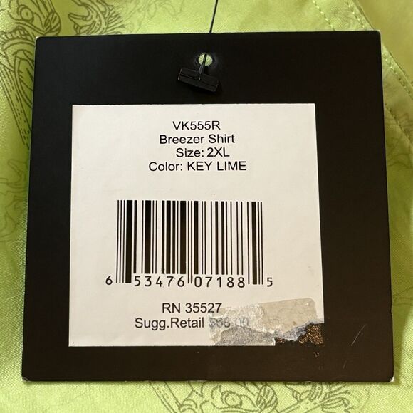 Le Jean De Marithe Francois Girbaud Men’s Size XXL Breezer Shirt Key Lime - Picture 8 of 8